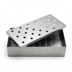 Inox füstölődoboz húsokhoz